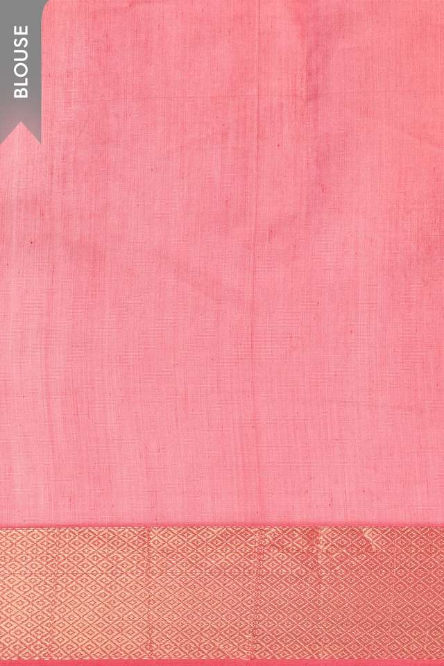 Pink Maheshwari Pure Silk Cotton Woven Saree thumbnail image number null