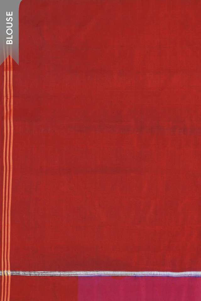 Dark Blue Rajkot Pure Silk Ikat Saree thumbnail image number null