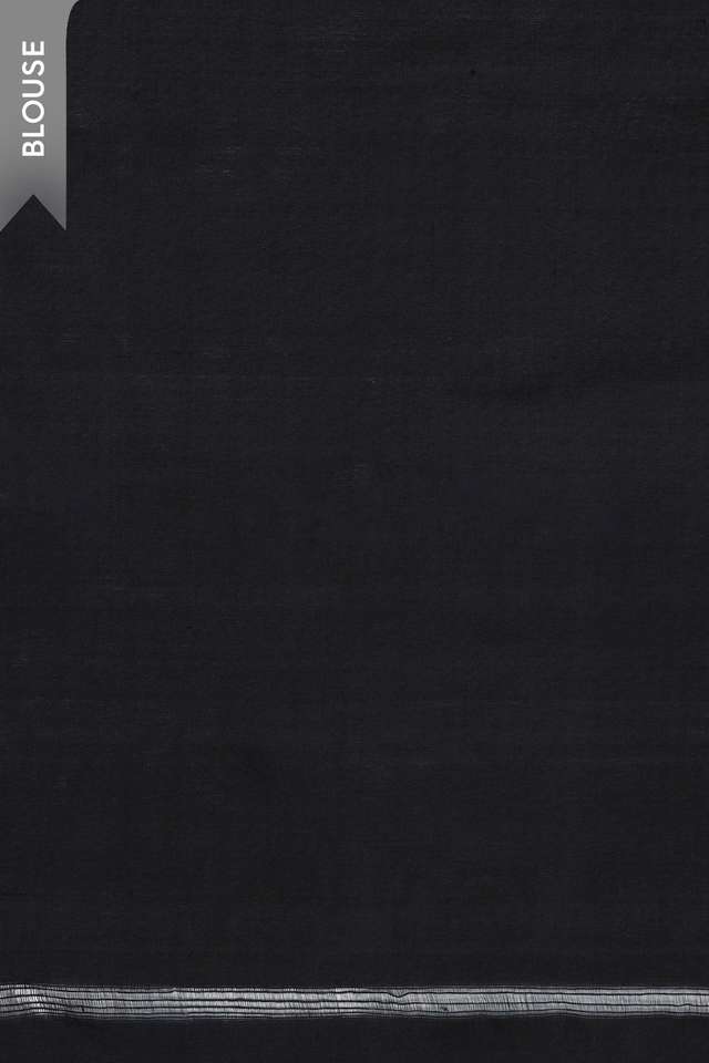 Black Rajkot Pure Silk Ikat Saree thumbnail image number null