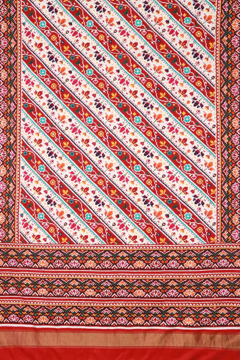 Multi Patan Pure Silk Ikat Patola Saree image number null
