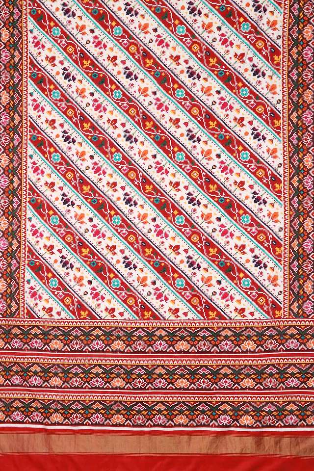 Multi Patan Pure Silk Ikat Patola Saree thumbnail image number null