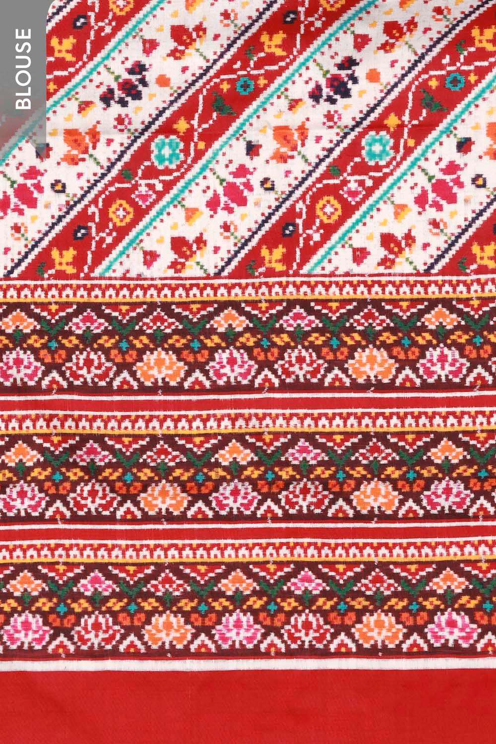 Multi Patan Pure Silk Ikat Patola Saree image number null