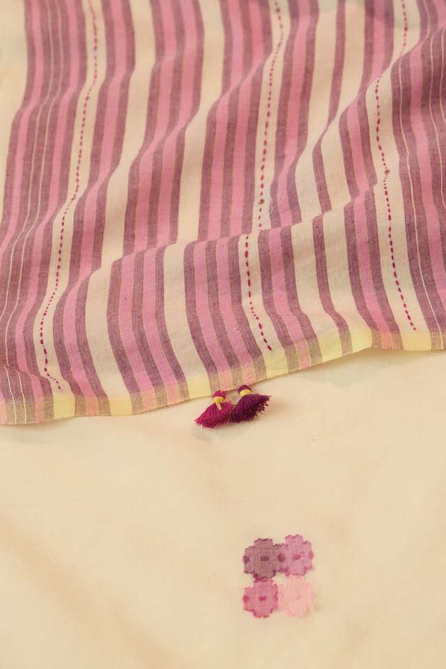 Light Yellow Bengal Pure Cotton Jamdani Saree thumbnail image number null