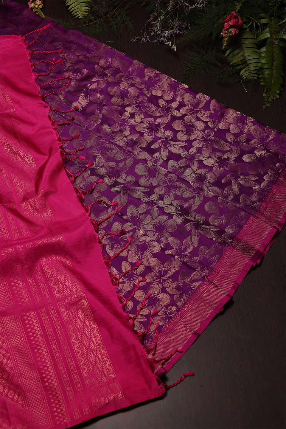 Violet South Silk Saree