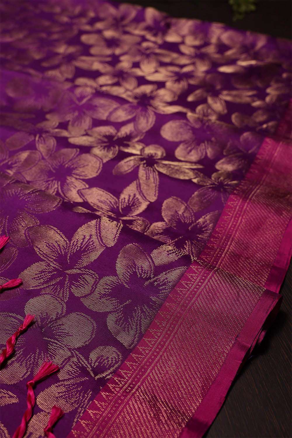 Violet South Silk Saree image number null