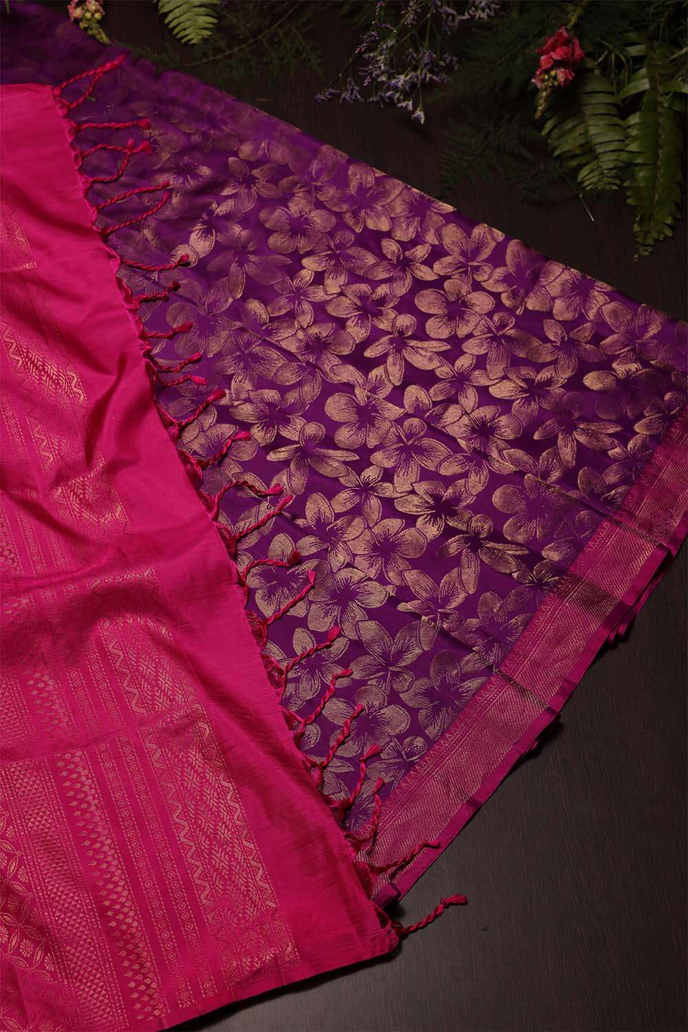 Violet South Silk Saree image number null
