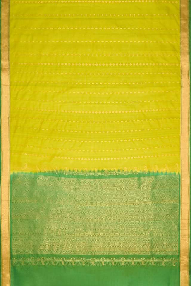 Green Woven Kanjivaram Inspired Design Pure Silk Saree thumbnail image number null