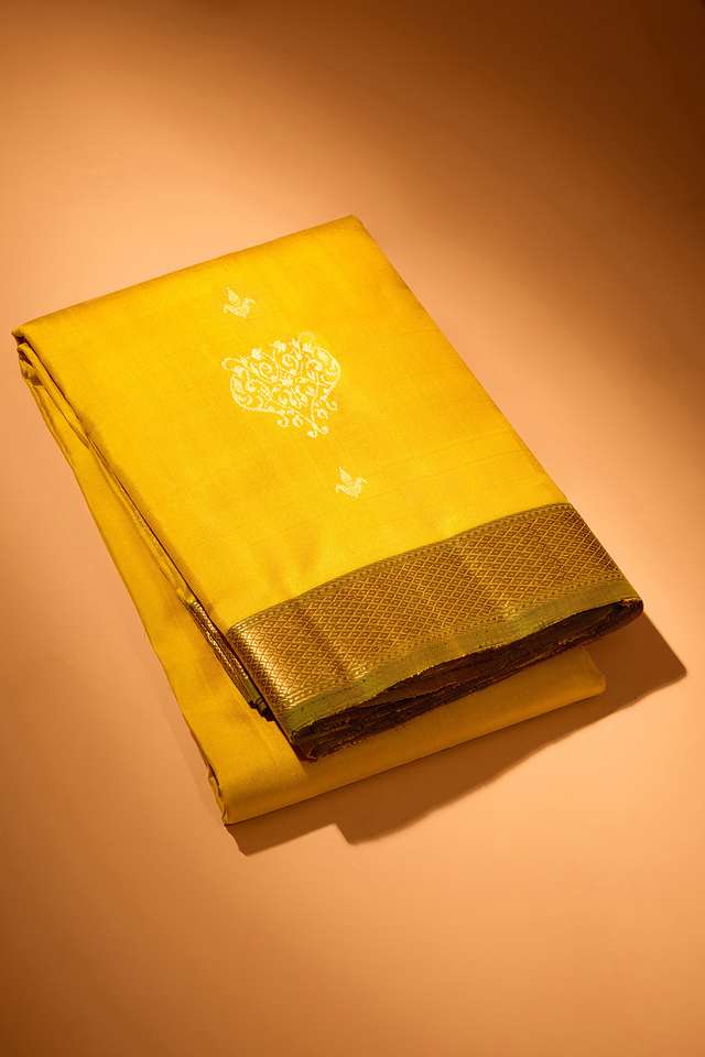 Light Green Woven Kanjivaram Inspired Design Pure Silk Saree image number