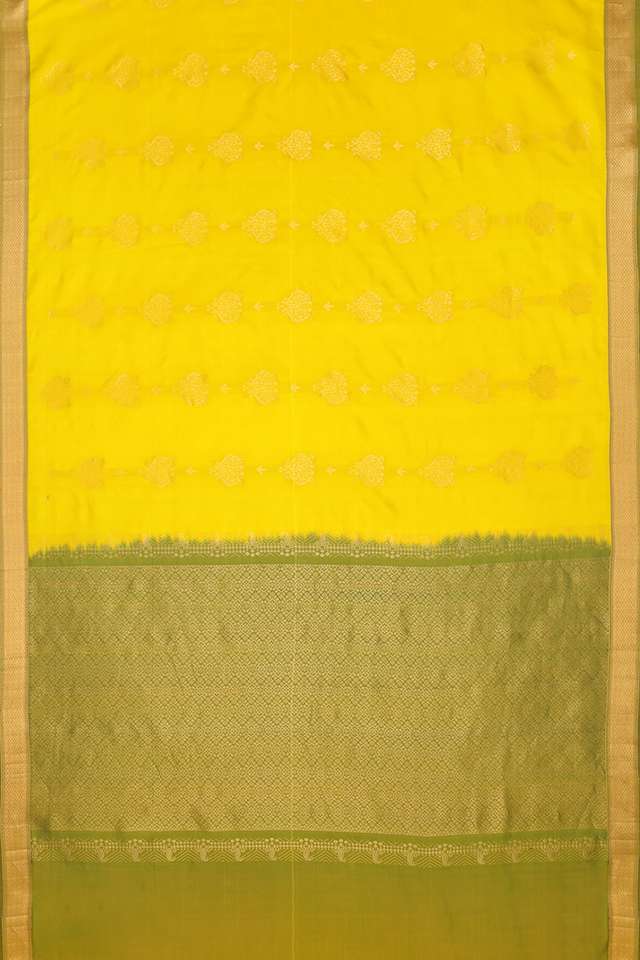 Light Green Woven Kanjivaram Inspired Design Pure Silk Saree thumbnail image number null