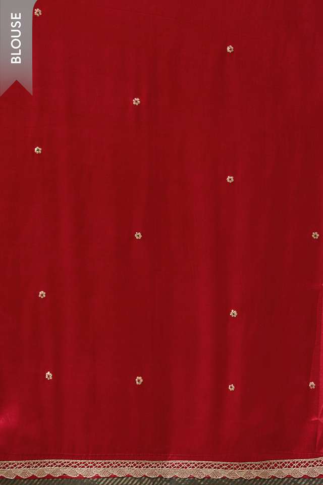 Beige Pure Tussar Silk Embroidered Saree thumbnail image number null