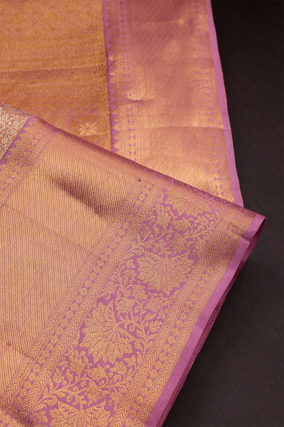 Pink Kanjivaram Tissue Silk Saree