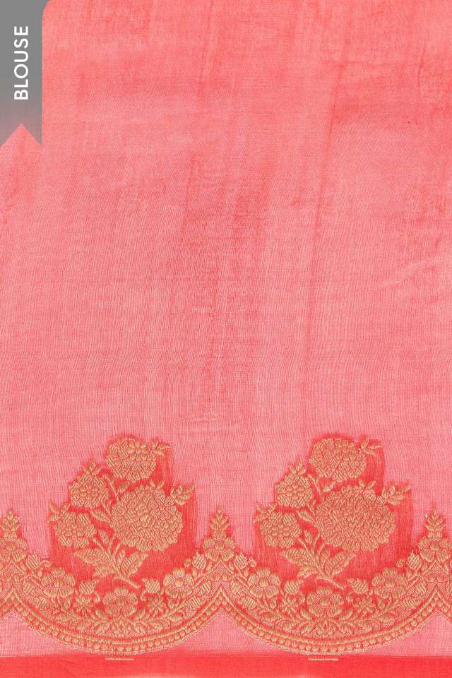 Multi Pure Silk Organza Kadwa Banarasi Saree thumbnail image number null