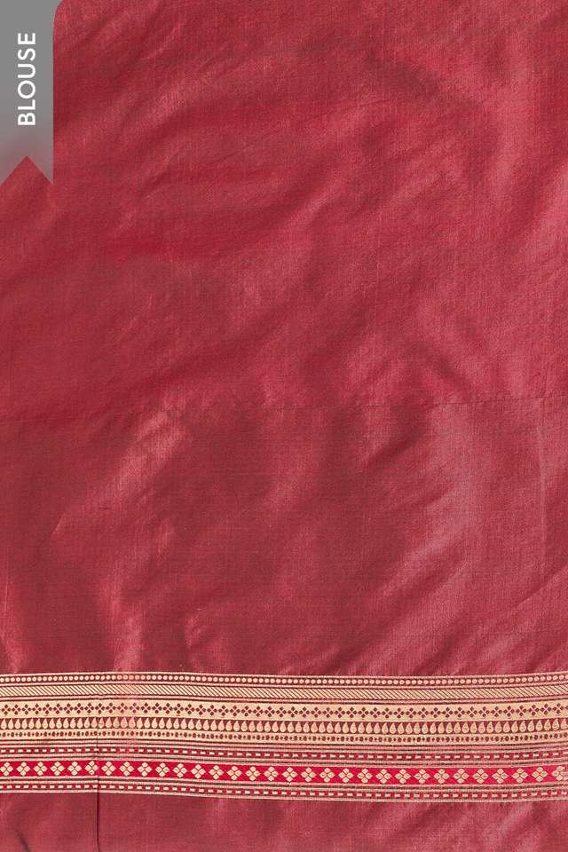 DarkGreen Pure Silk Brocade Banaras Saree thumbnail image number null