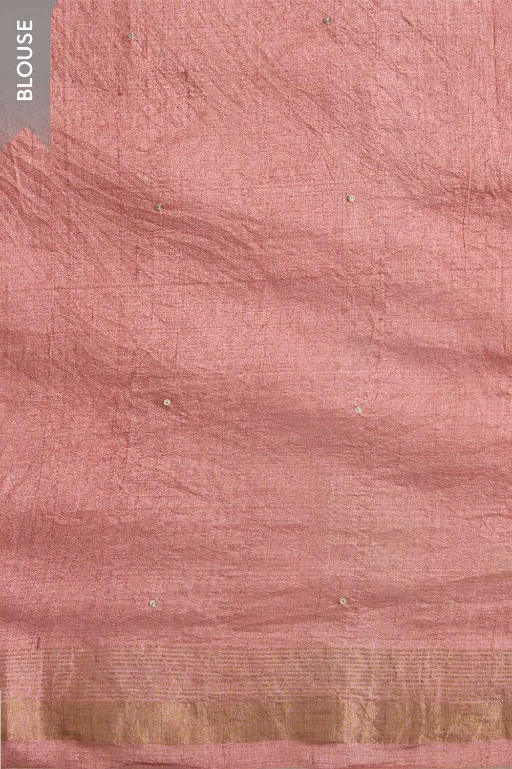 Purple Pure Tussar Silk Embroidered Saree image number null