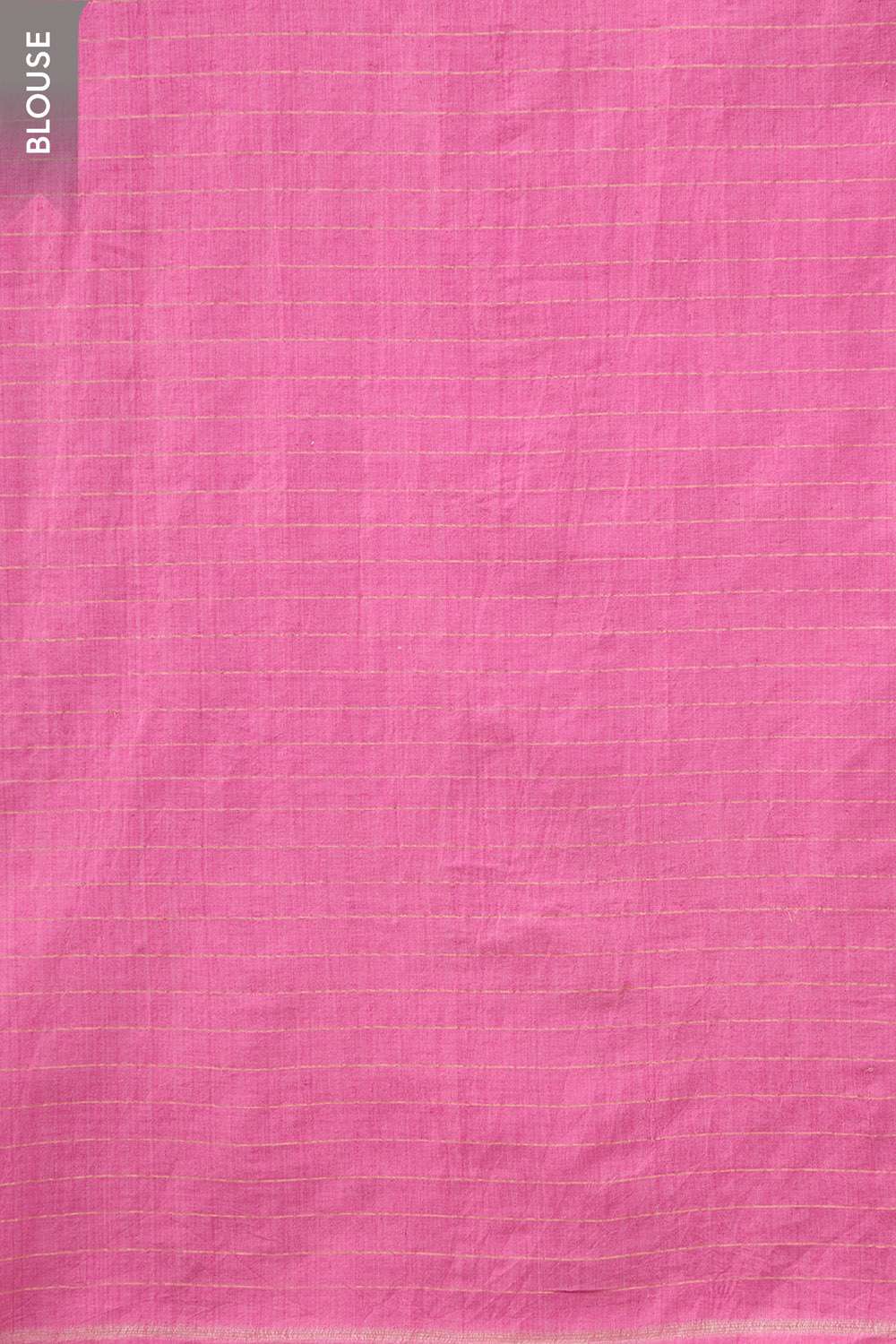 Pink Bengal Pure Tussar Cotton Jamdani Saree image number null