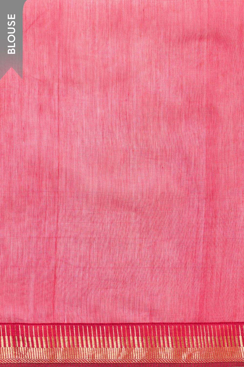 Orange Maheshwari Pure Silk Cotton Gotta Patti Saree image number null