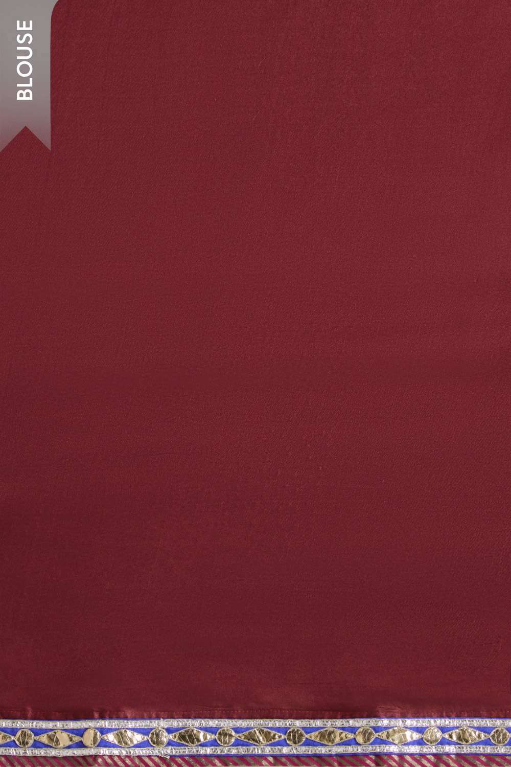 Red Pure Tussar Silk Embroidered Saree image number null