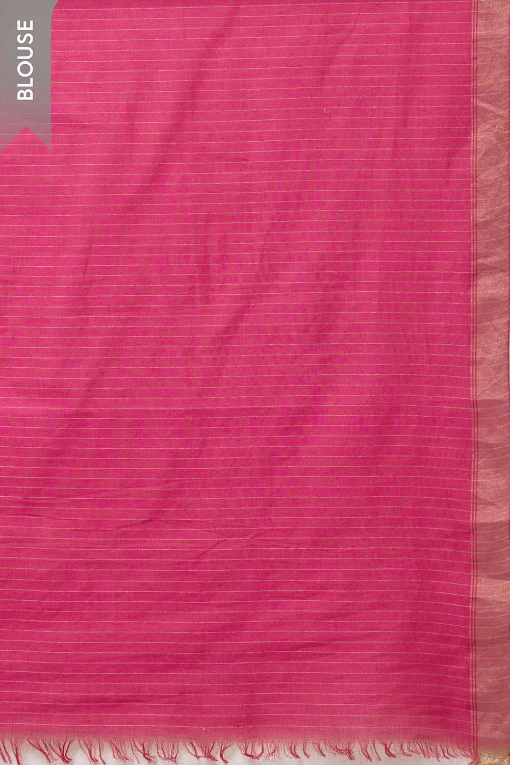 Pink Pure Cotton Printed Embroidery Saree image number null
