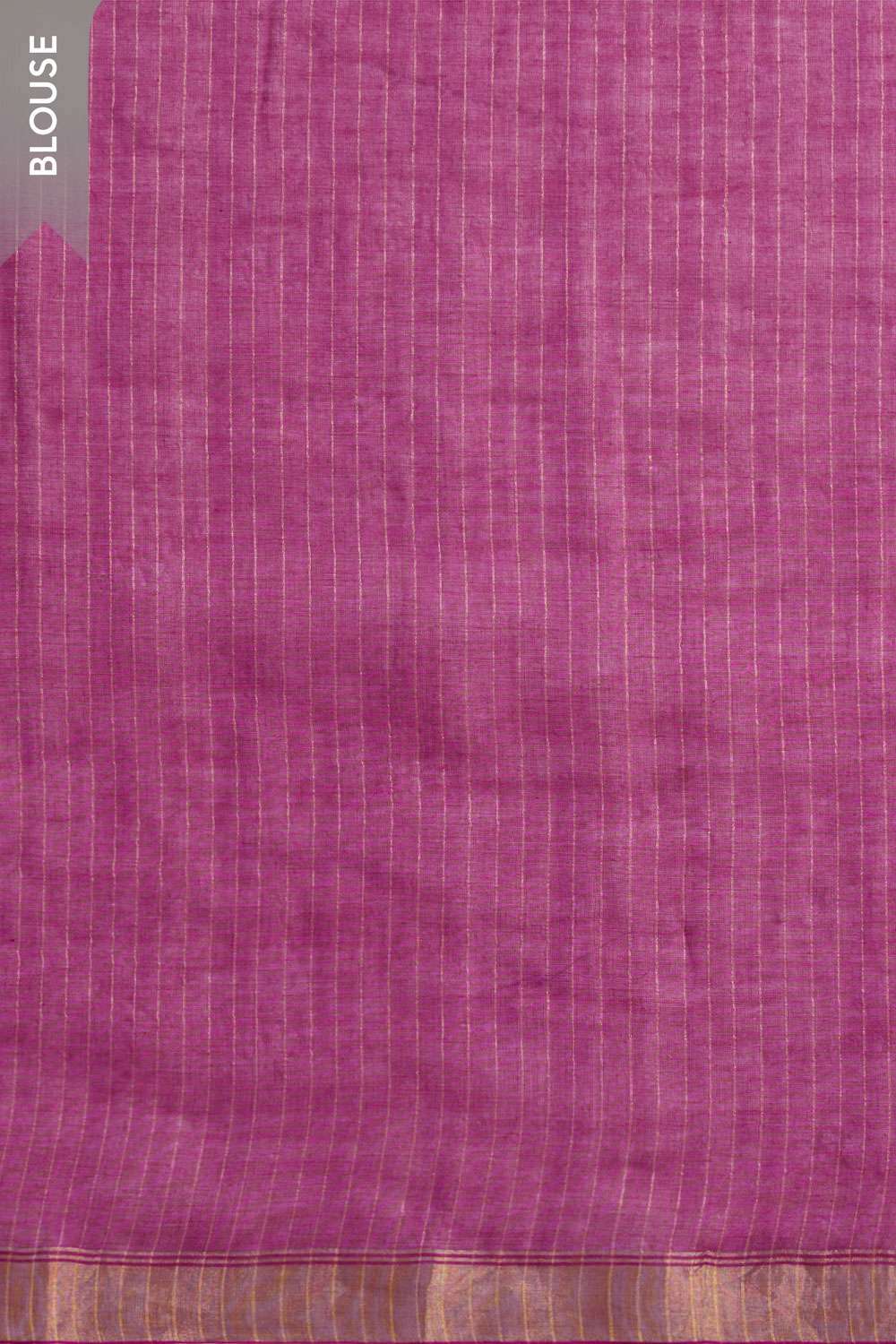 Purple Pure Cotton Printed Embroidery Saree image number null