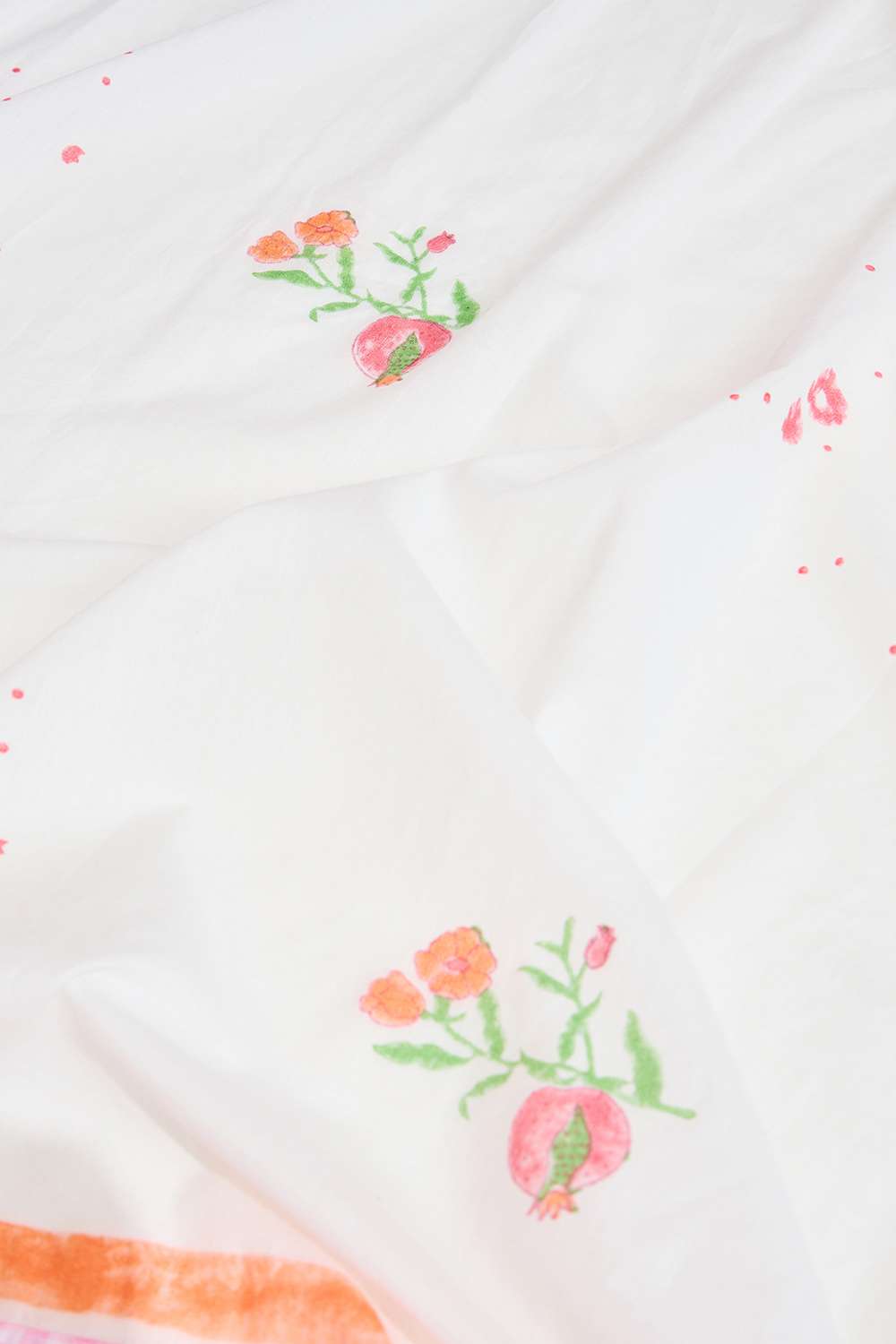 Off White Rajasthan Pure Cotton Printed Sanganeri Saree image number null