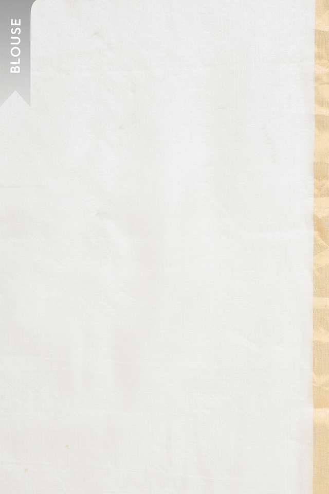 Off White Rajasthan Pure Silk Kota Printed Sanganeri Saree thumbnail image number null