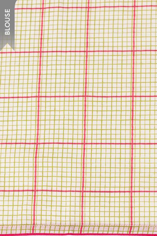 Off White Screen Printed Bengal Pure Cotton Saree thumbnail image number null