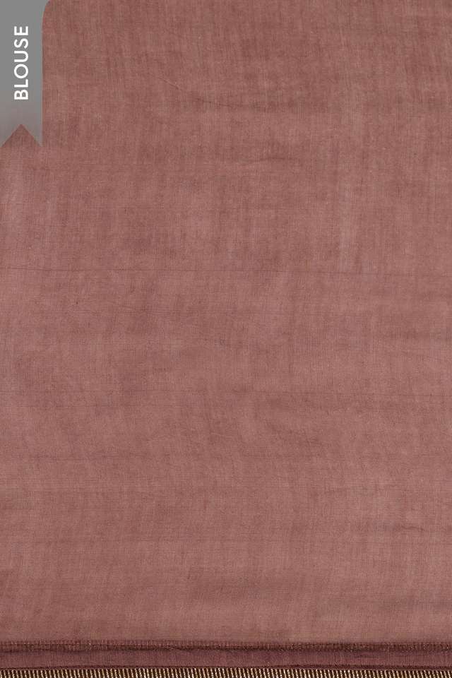 Violet Silk Modal Printed Embroidery Saree thumbnail image number null