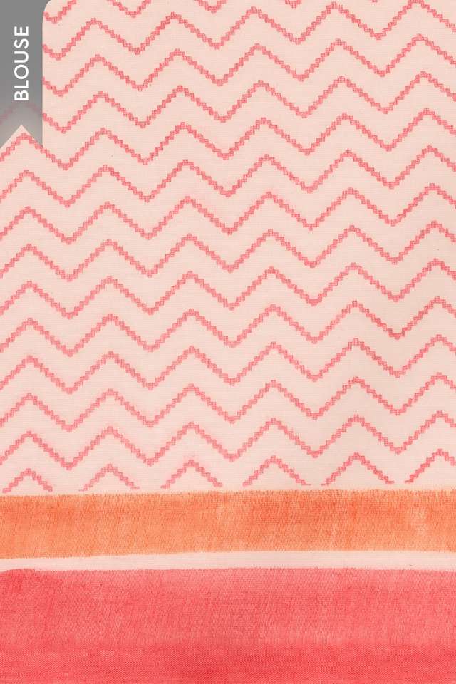 Pink Pure Silk Cotton Mukaish Saree thumbnail image number null