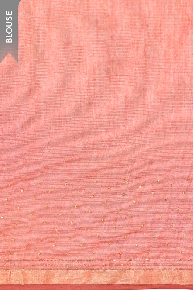 Red Zardozi Pure Tissue Cotton Bengal Saree thumbnail image number null