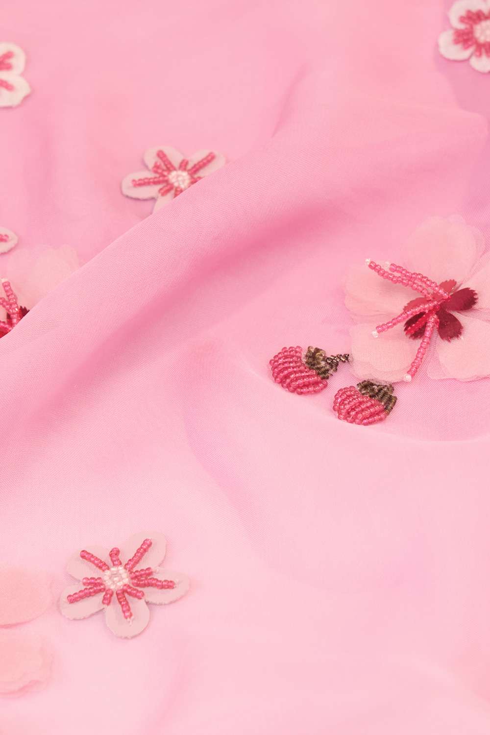 Light Pink Pure Viscose Embroidered Saree image number null