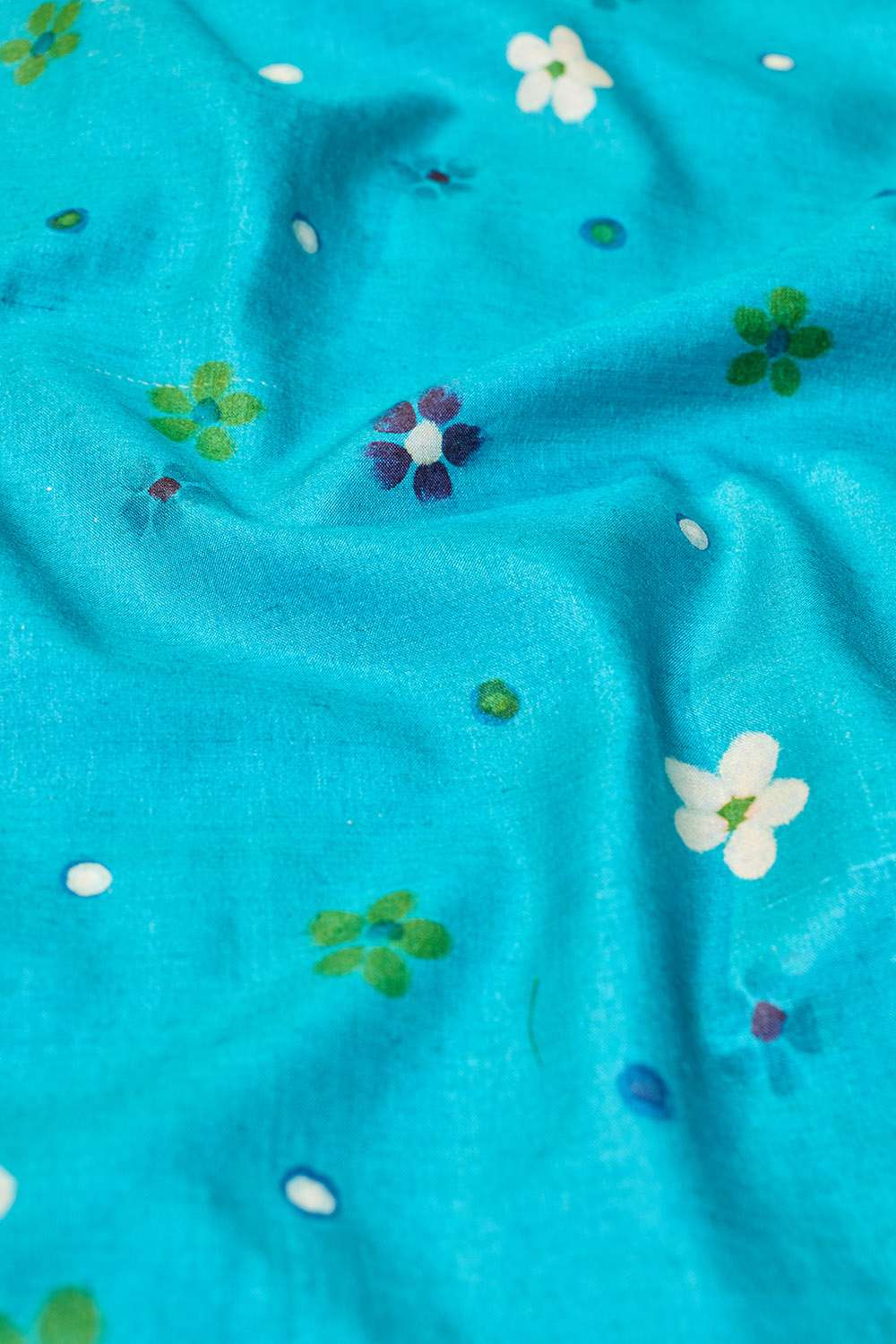 Light Blue Chattisgarh Hand Painted Saree image number null
