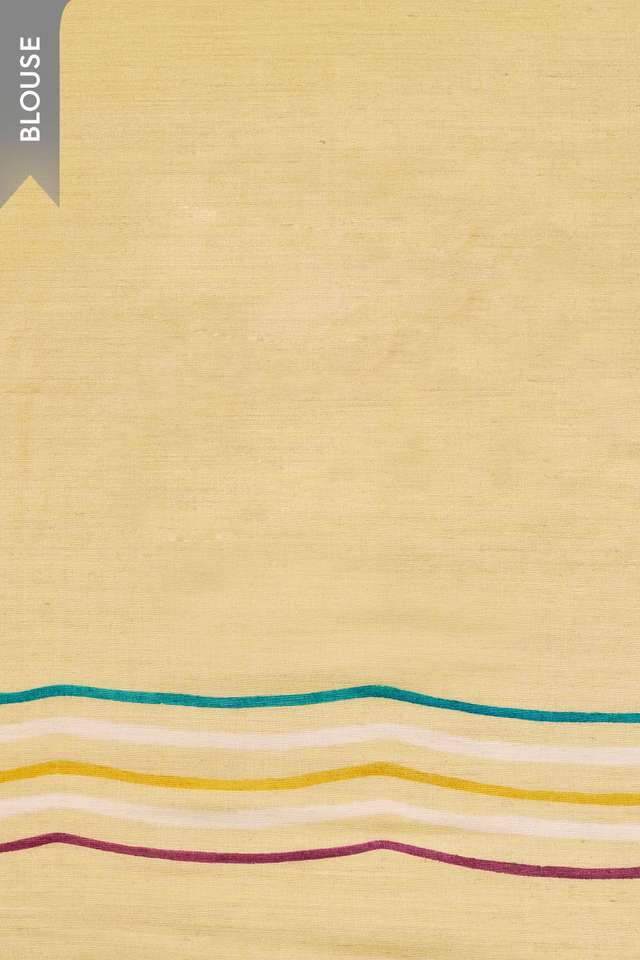 Light Blue Chattisgarh Hand Painted Saree thumbnail image number null