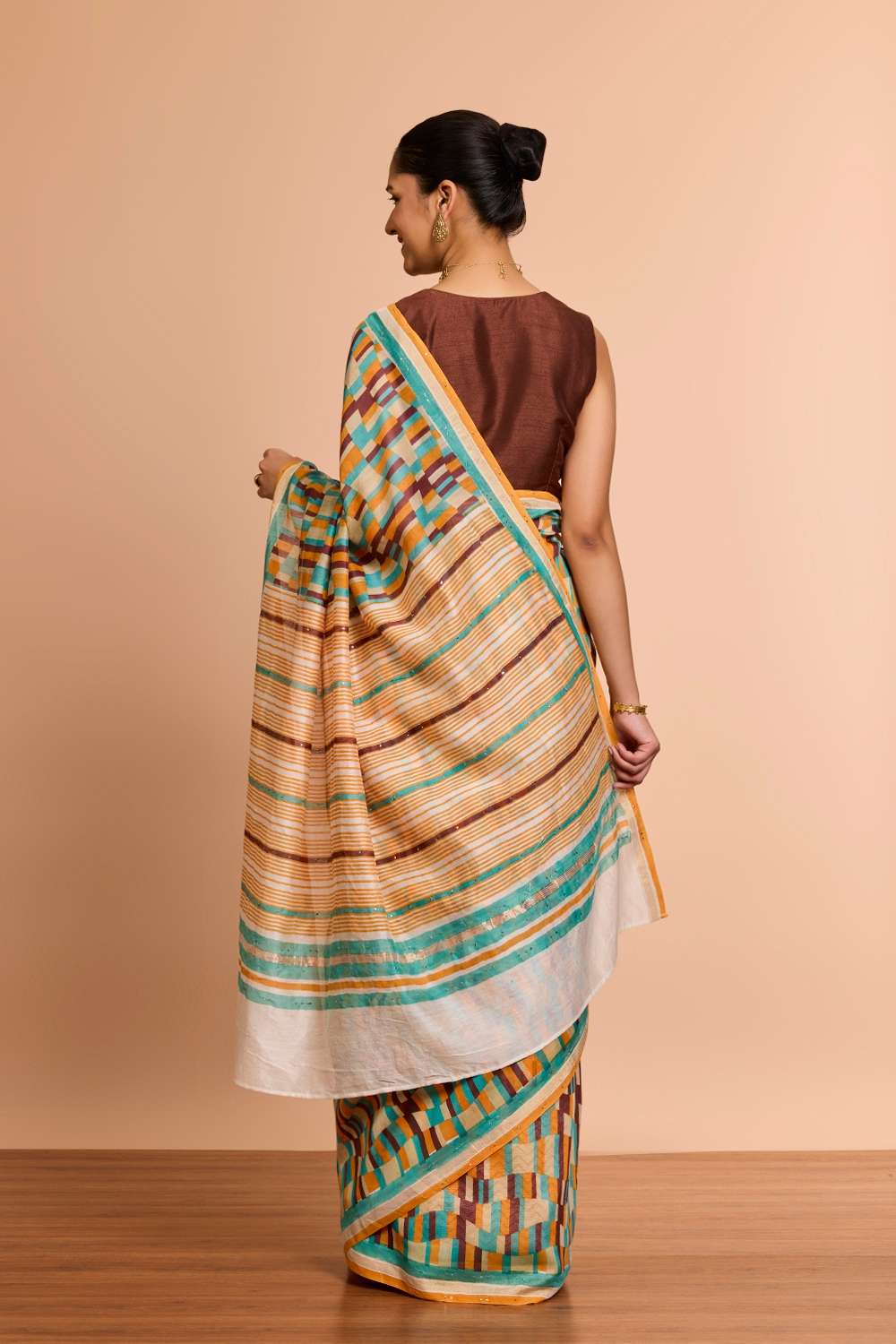 Multi Screen Printed Pure Silk Cotton Saree image number null
