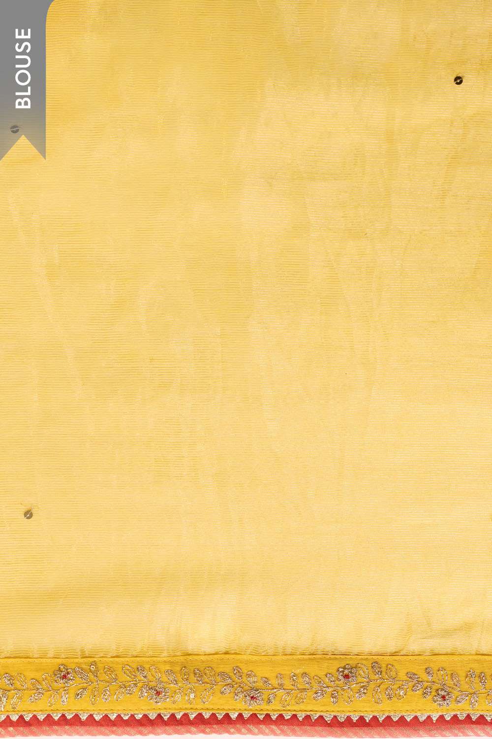 Yellow   Pure Silk Cotton Embroidered Saree image number null