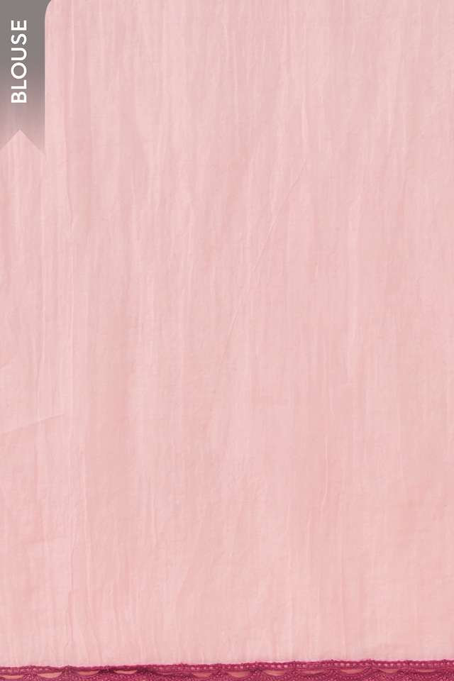 Light Pink Bengal Pure Silk Cotton Hand Painted Embroidered Saree thumbnail image number null