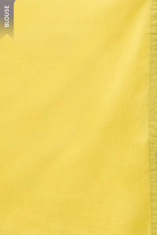 Light Yellow Pure Cotton Mulmul Screen Printed Bengal Saree thumbnail image number null