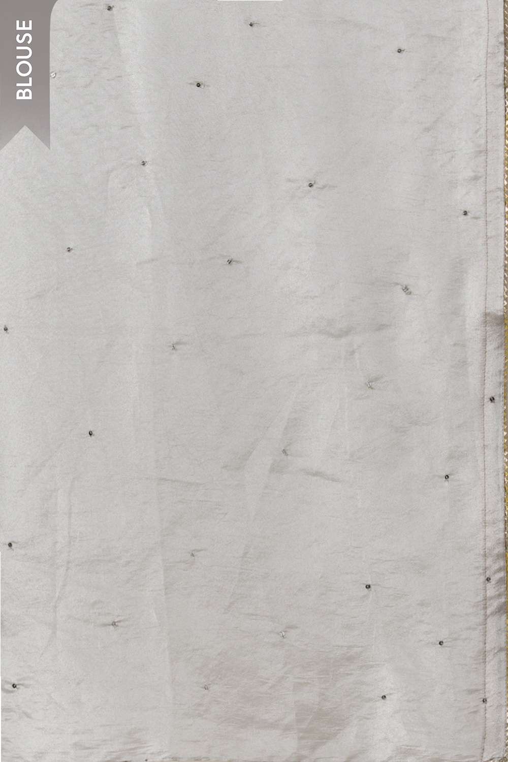 Off White Viscose Tissue Embroidered Saree image number null