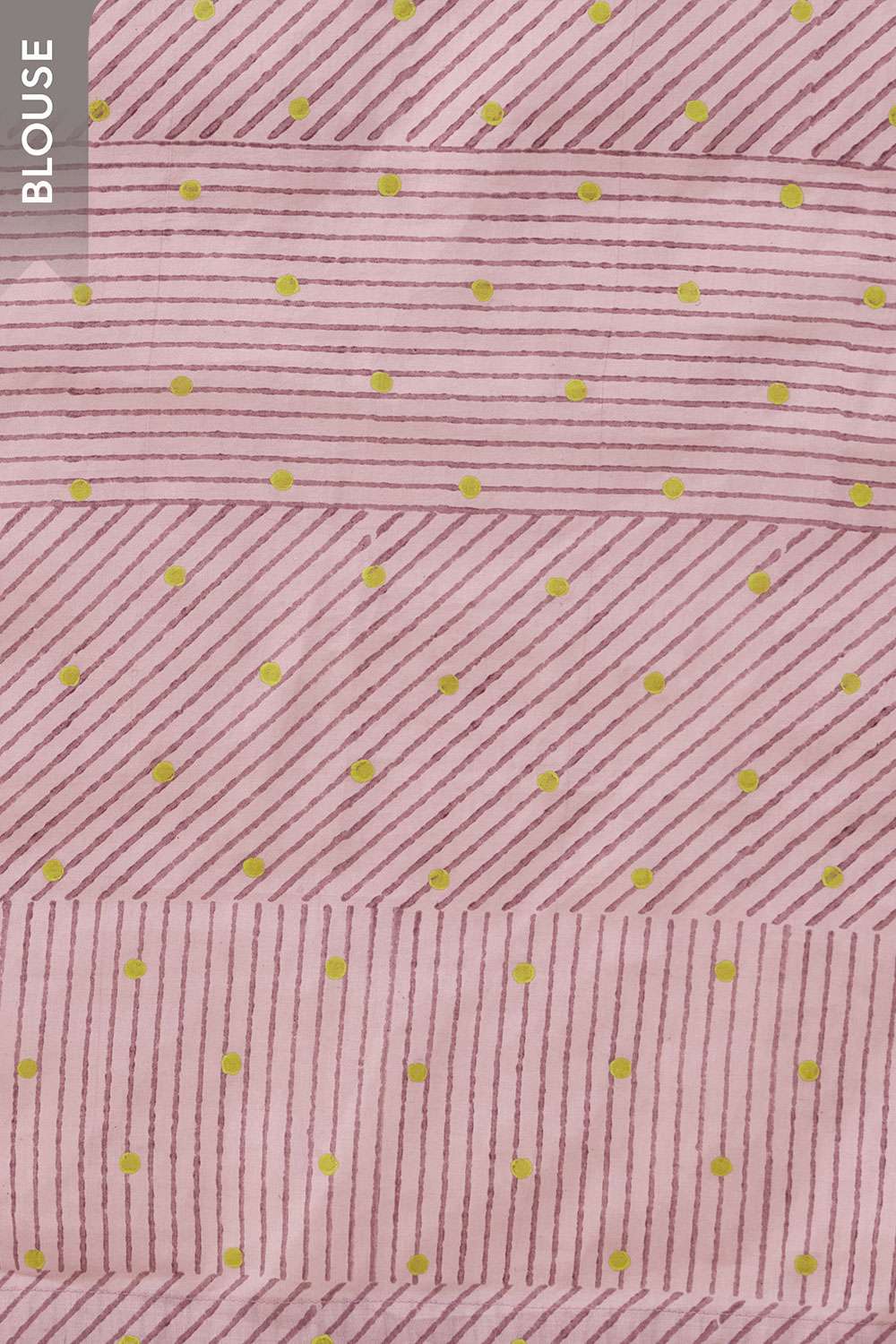 Light Yellow Pure Cotton Block Printed Bengal Saree image number null