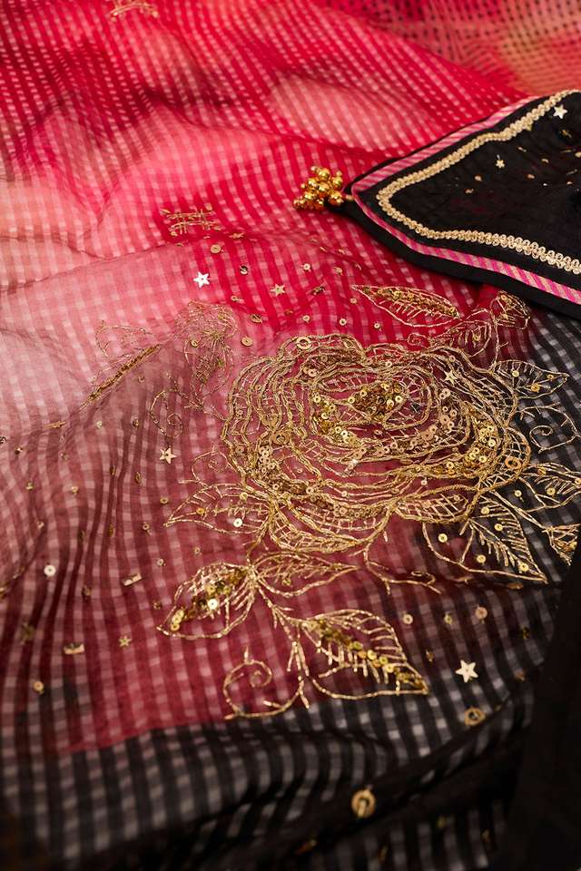 Multi Pure Silk Cotton Printed Embroidered Saree thumbnail image number null