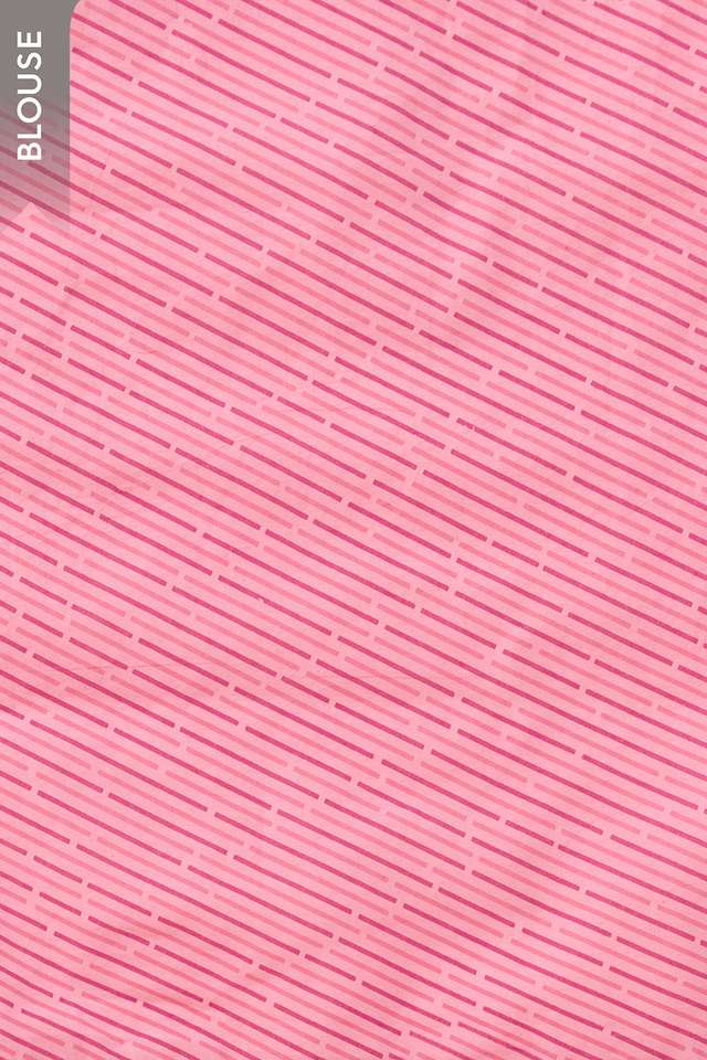 Light Pink Block Printed Bengal Pure Cotton Kota Saree thumbnail image number null