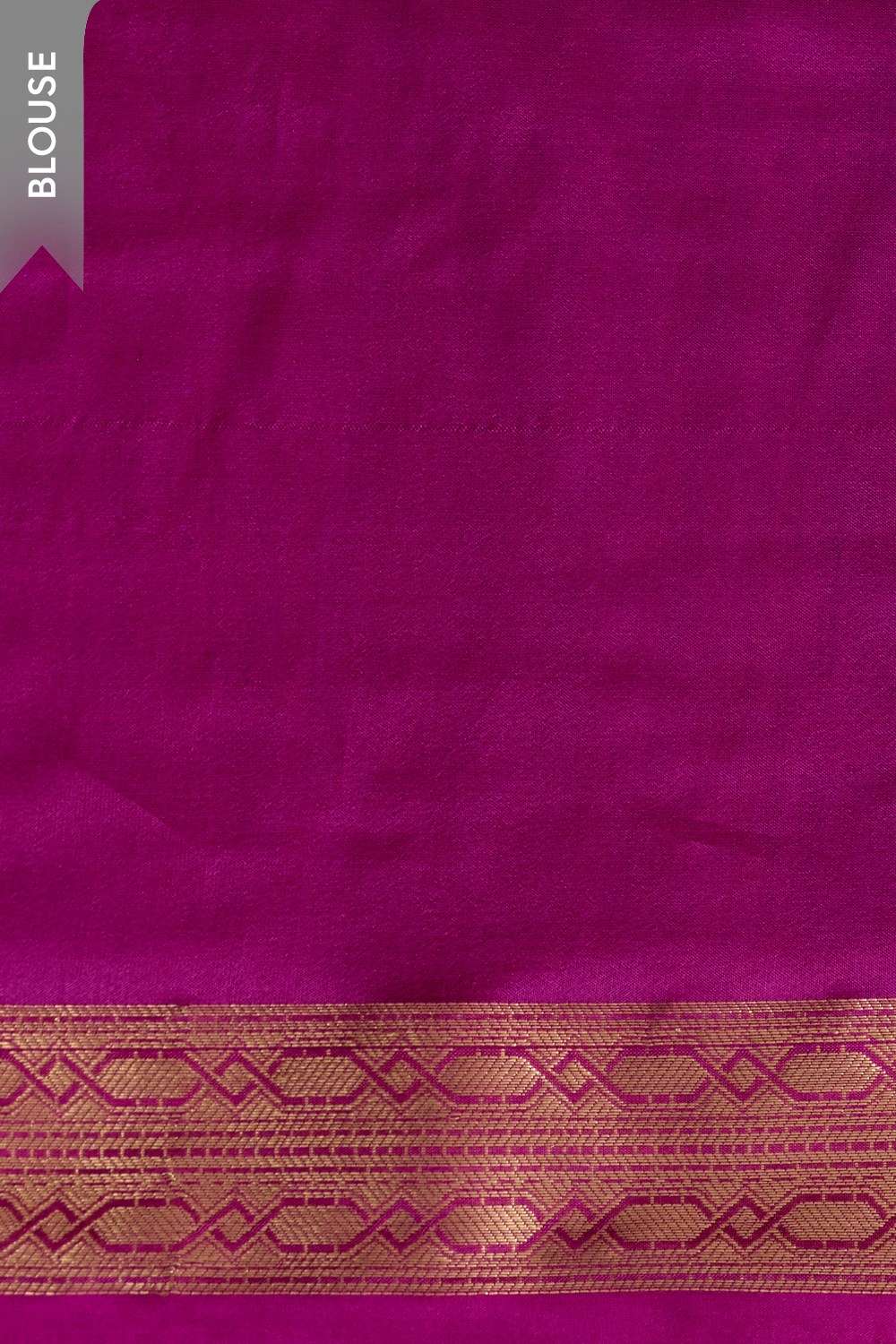Orange Silk Viscose Cutwork Banaras Inspired Design Saree image number null