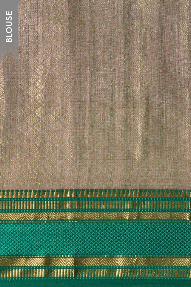Pink Brocade Pure Silk Cotton Maheshwari Saree thumbnail image number null