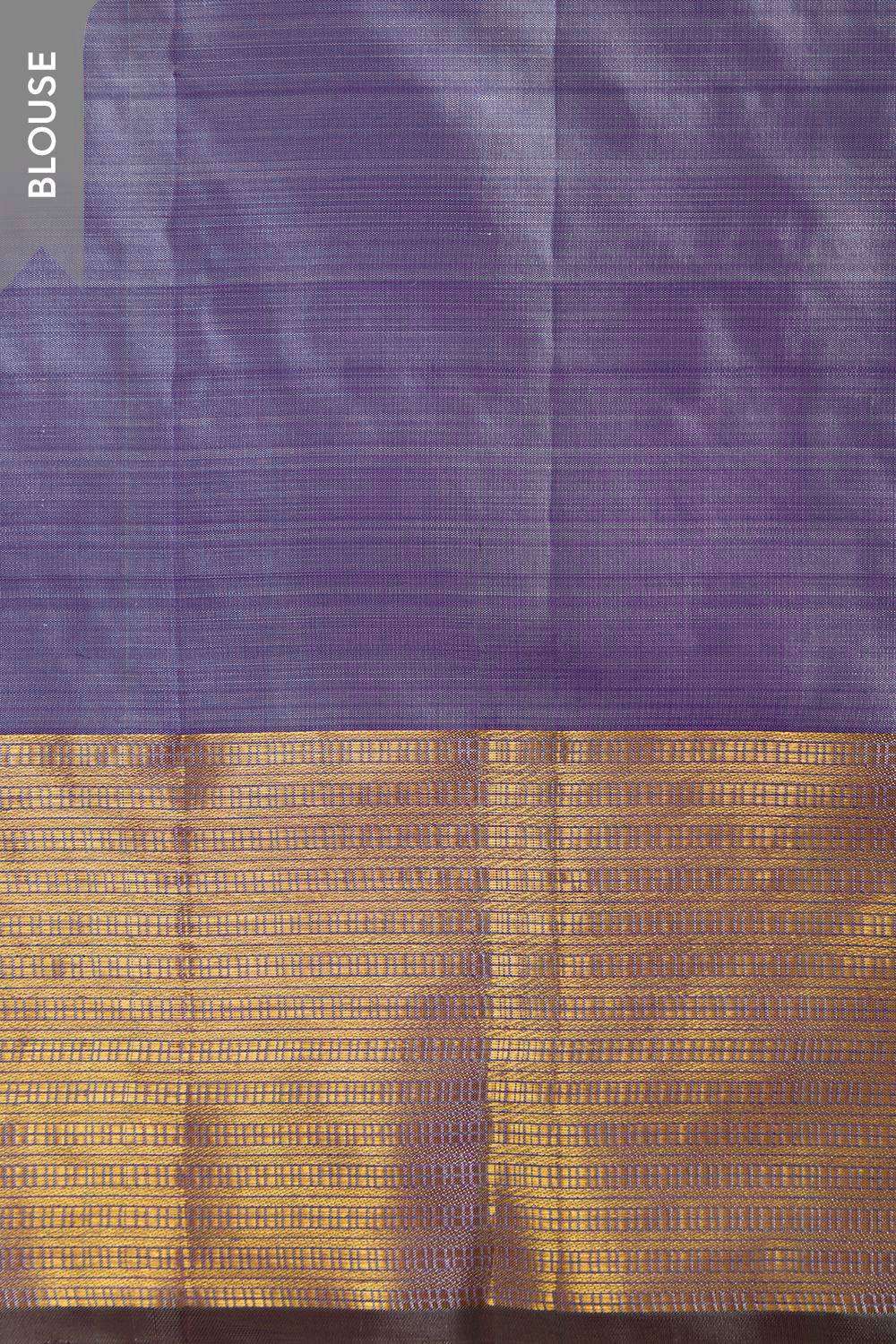 Light Blue Pure Silk Woven Kanjivaram Saree image number null