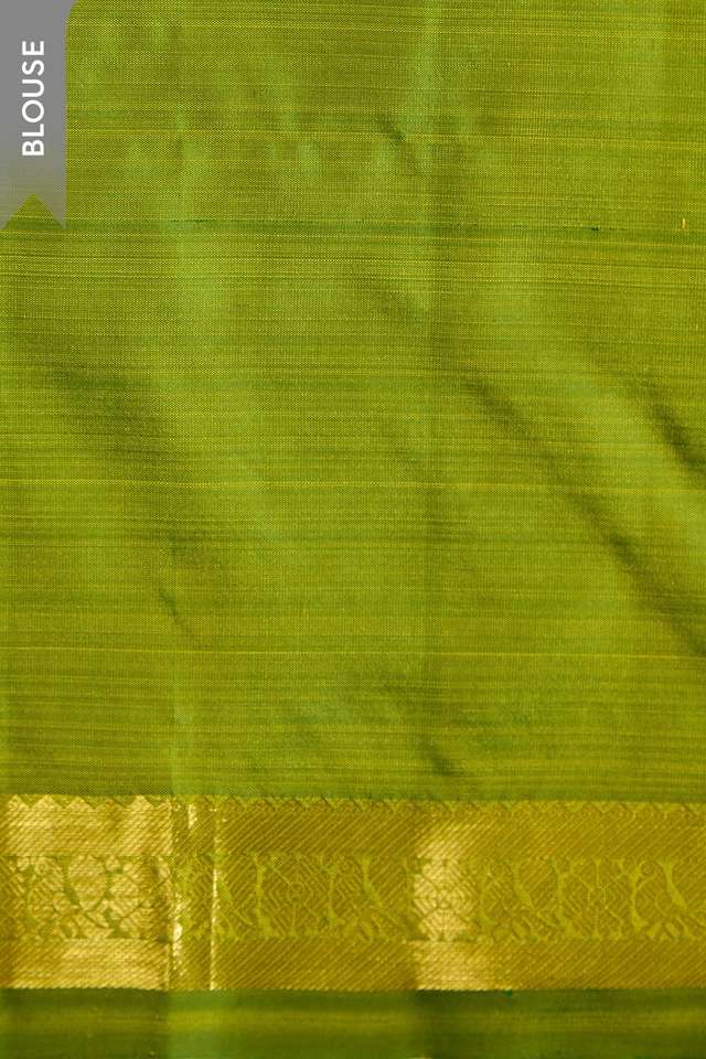 Blue Pure Silk Woven Kanjivaram Saree thumbnail image number null