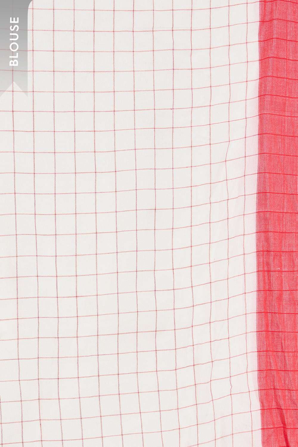 Off White Bengal Pure Cotton Jamdani Saree image number null