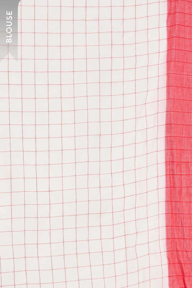 Off White Bengal Pure Cotton Jamdani Saree thumbnail image number null