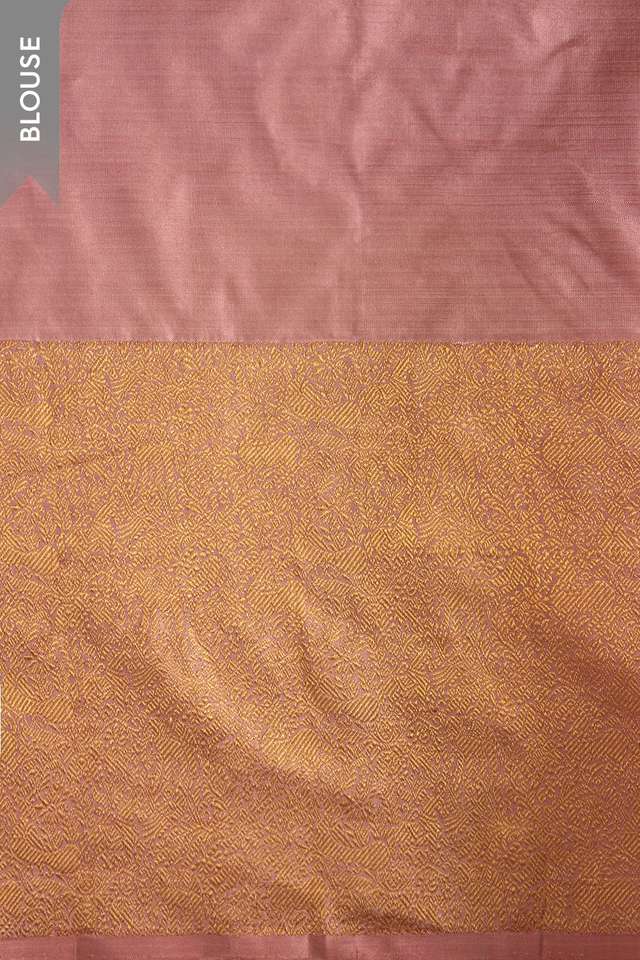 Brown Pure Silk Woven Kanjivaram Saree thumbnail image number null