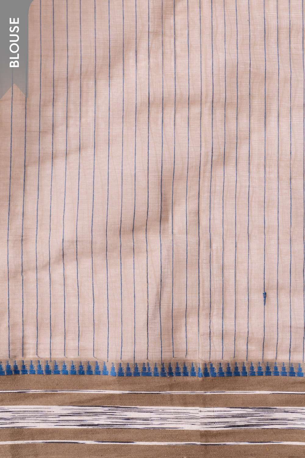Grey Narayanpet Woven Pure Cotton Saree image number null