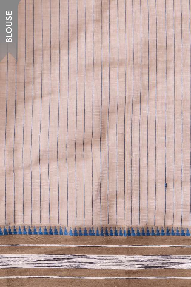 Grey Narayanpet Woven Pure Cotton Saree thumbnail image number null