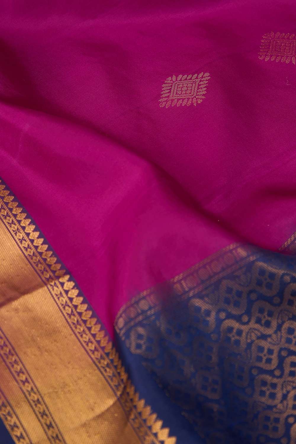 Purple Woven Pure Soft Silk Saree image number null
